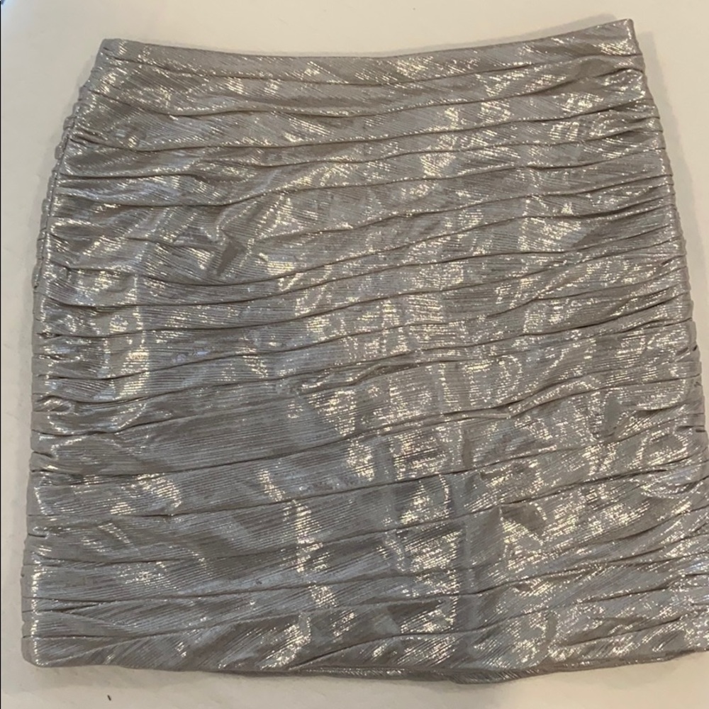 Retrofete silver mini skirt